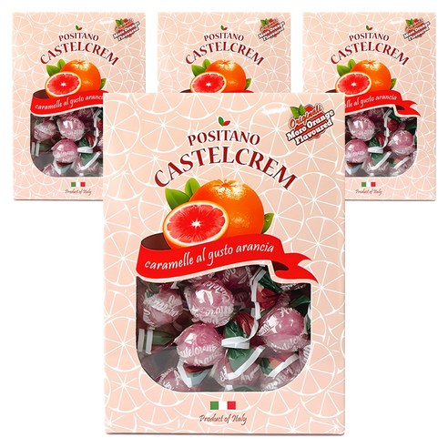 포지타노 카스텔크렘 모로오렌지 캔디, 250g, 4개