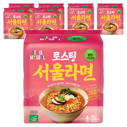 풀무원자연건면 로스팅 서울 라면 97g