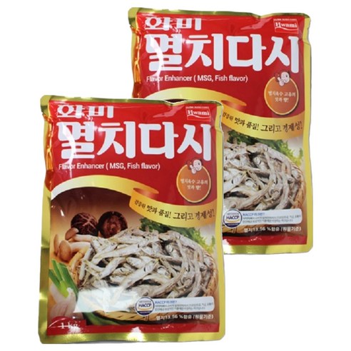 화미 멸치 실속다시, 1kg, 2개
