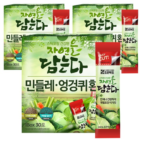 조은약초 민들레 엉겅퀴환 스틱, 3개, 90g