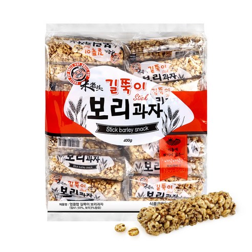 길쭉이 보리과자, 400g, 1개