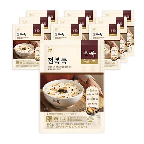 본죽 파우치형 전복죽