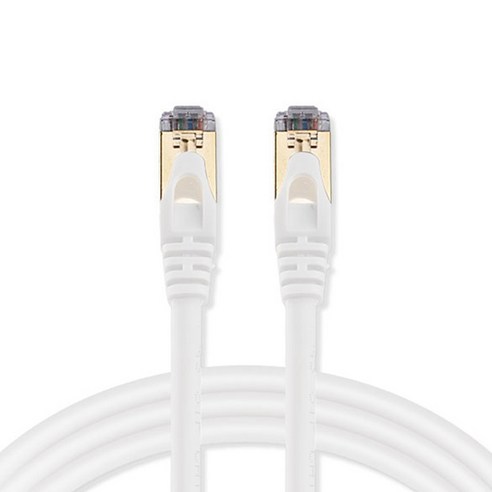 애니포트 플러스 프리미엄 고급형 랜선 STP 5M CAT7, 화이트, 1개, 5m