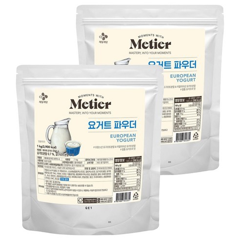메티에 요거트 파우더, 1kg, 1개입, 2개