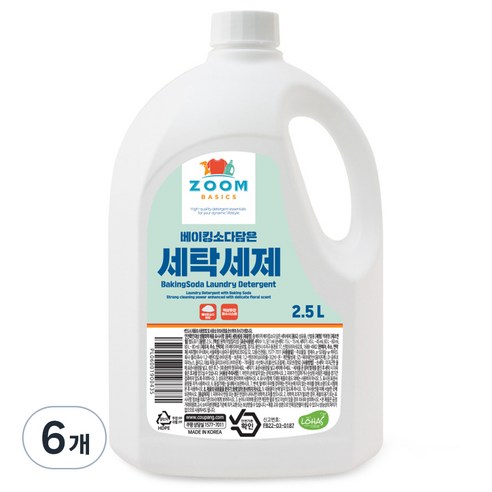 줌 베이직 베이킹소다 담은 액체세제 일반드럼겸용 본품