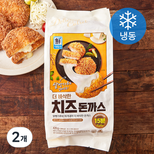 [로켓프레시] 대림선 더 바삭한 치즈돈까스 (냉동)