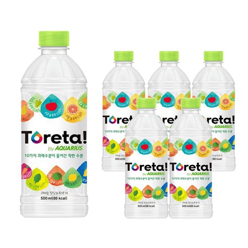 토레타 아쿠아리우스 이온음료, 500ml, 6개