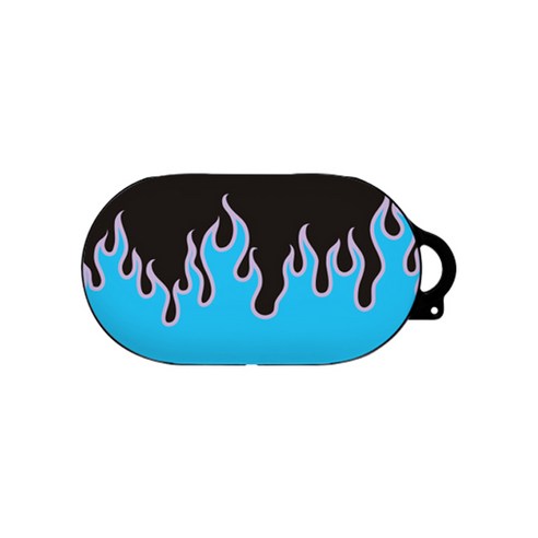 바니몽 플레임 디자인 갤럭시 버즈 케이스, 단일 상품, 블루