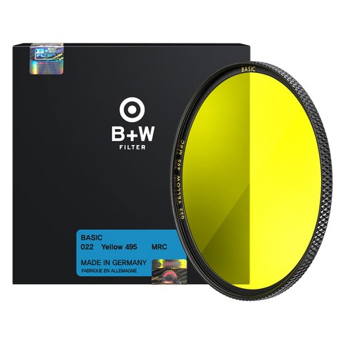 슈나이더크로이츠나흐 B + W BASIC 카메라렌즈필터 YELLOW 52mm