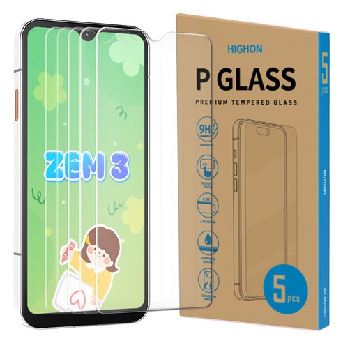 하이온 P글라스 강화유리 보호필름 5p 세트
