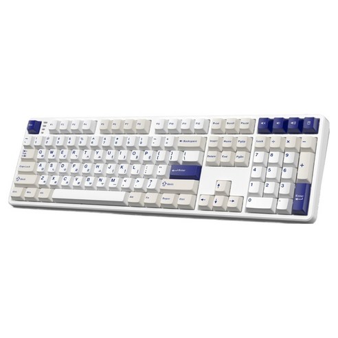 한성컴퓨터 저소음 가스켓 3모드 폼떡 유무선 기계식 키보드, 오션화이트, GK798 PRO, 브라운슈가 토독