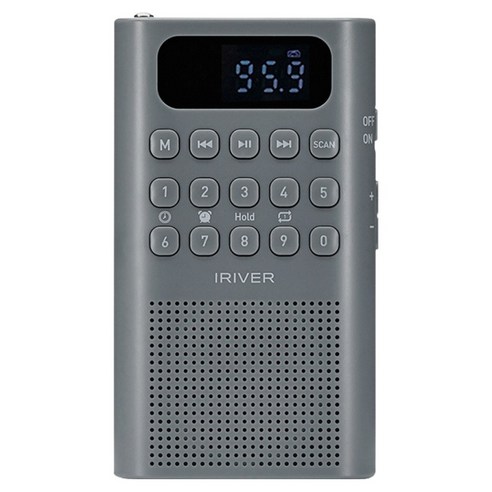 아이리버 휴대용 라디오 스피커, IRS-C808, 그레이