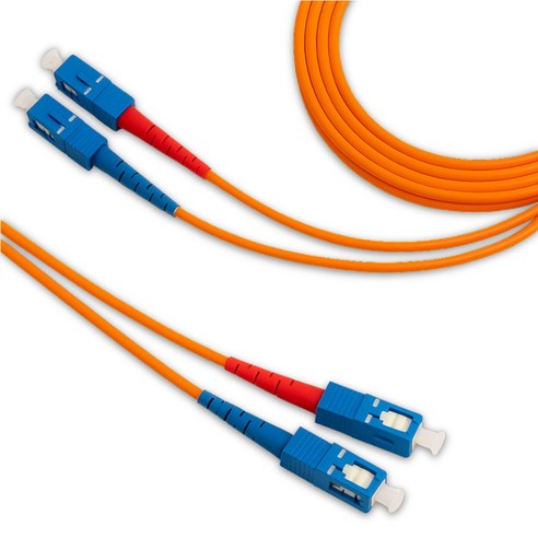 디옵텍 광점퍼코드 SC-SC-2C-MM SC-SC 멀티모드 광케이블, 오렌지, 1개, 3m
