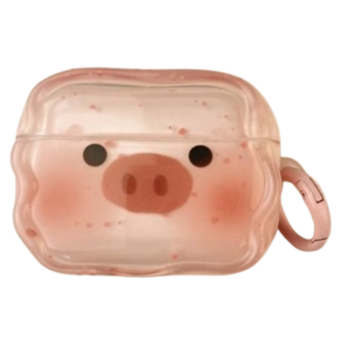 CASHCOO 돼지 피그 에어팟 케이스 airpods4, 핑크, 1개, 단일상품