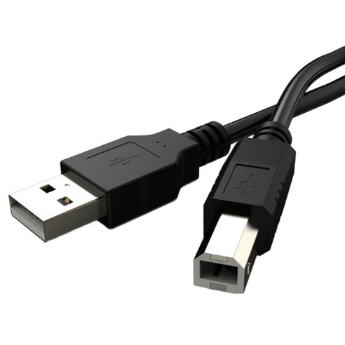 디옵텍 USB 2.0 A-B 프린터 블랙 케이블 JUSTLINK-U2AB50BK, 1개, 5m
