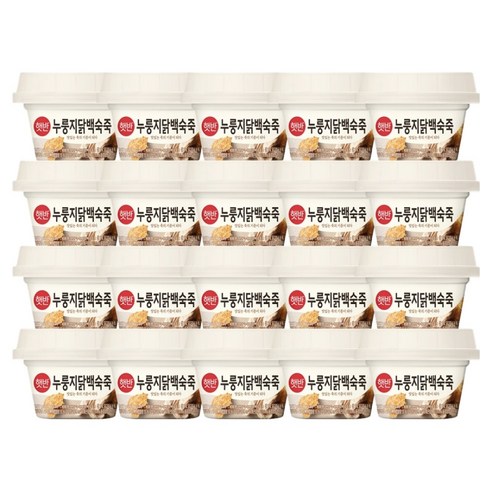 햇반 누룽지닭백숙죽, 267g, 24개