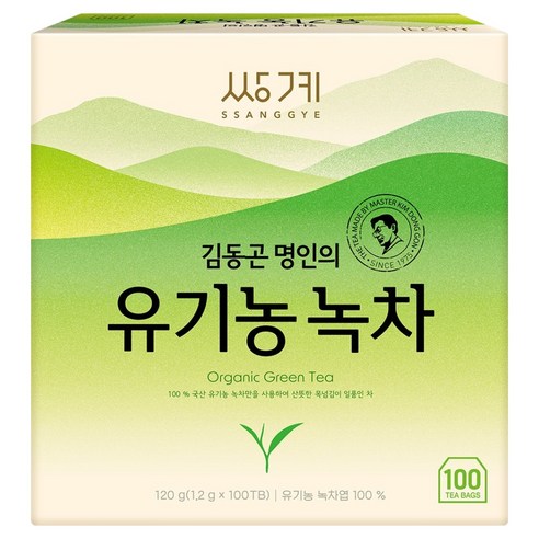 쌍계명차 유기농 녹차, 1.2g, 1개, 100개입