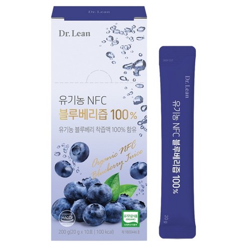 닥터린 유기농 NFC 100% 블루베리즙, 1개, 200g