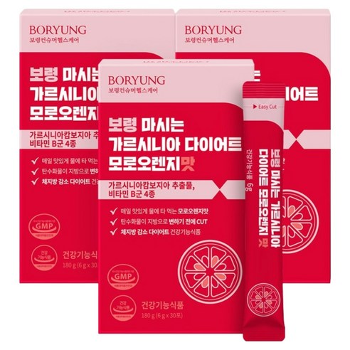 보령 마시는 가르시니아 모로오렌지 다이어트 보조제, 180g, 3박스