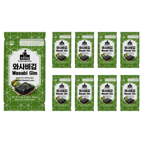 박향희김 와사비김, 4.5g, 9개