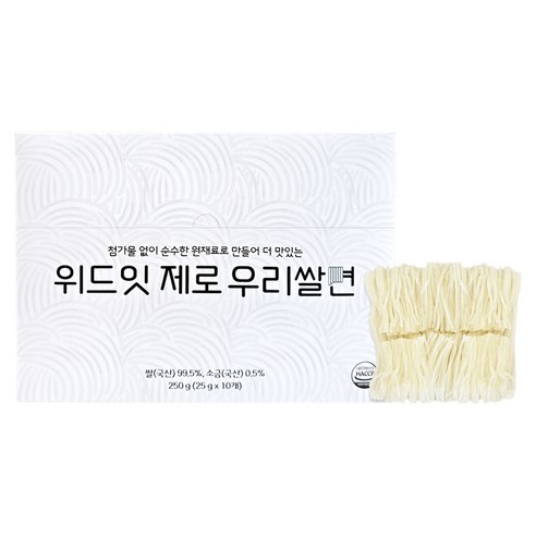 위드잇 제로 우리쌀면 10p, 1개, 250g