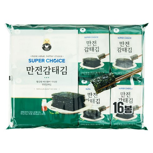 만전김 슈퍼초이스 감태김 16p