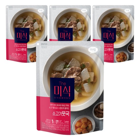 더미식 소고기뭇국, 350g, 4개