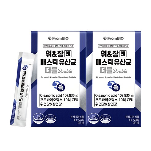 프롬바이오 위 & 장엔 매스틱 유산균 더블 28p