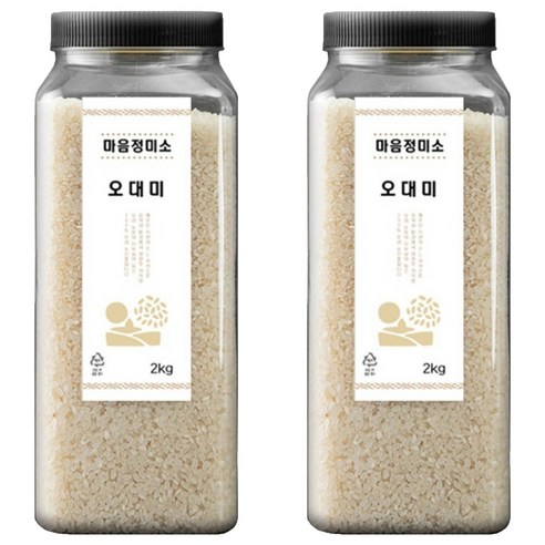 마음정미소 오대미 백미, 2kg, 2개, 상등급