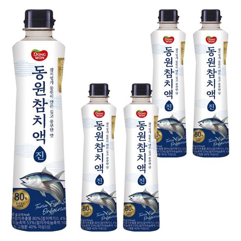 동원 참치액 진, 900g, 5개