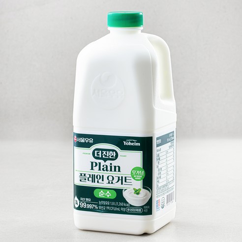 서울우유 더진한 순수 플레인 요거트
