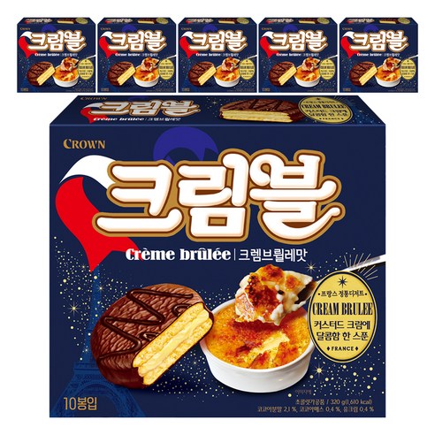 크라운 크렘브뢸레맛 초코 디저트