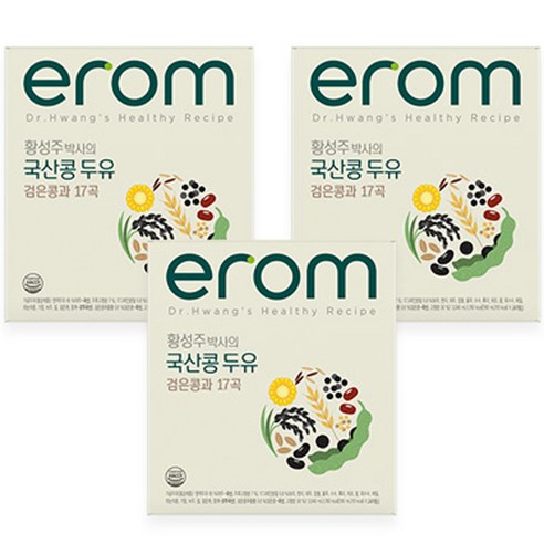 이롬 황성주 박사의 국산콩 두유 검은콩과 17곡