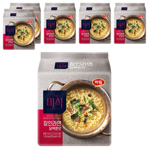 더미식 장인라면 담백한맛 113g