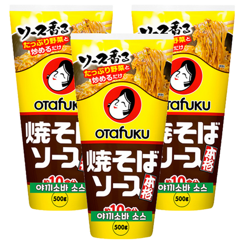 오타후쿠 야끼소바 소스, 500g, 3개