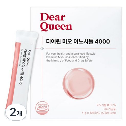 DearQueen 프롬바이오 미오 이노시톨 4000 150g, 2개, 30회분