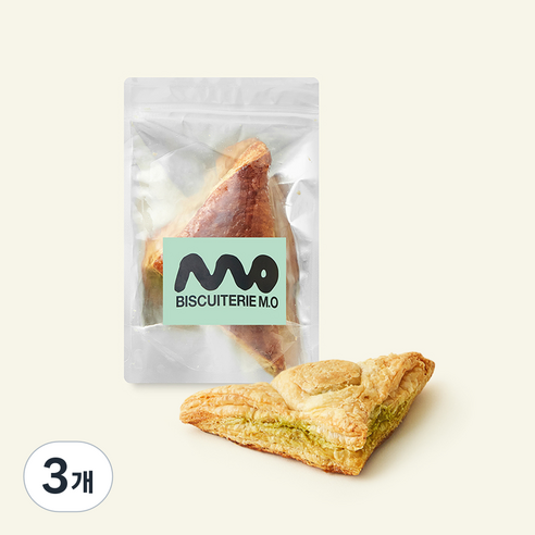 [로켓프레시] 비스퀴테리 엠오 말차 체리 파이, 60g, 3개, 1개입