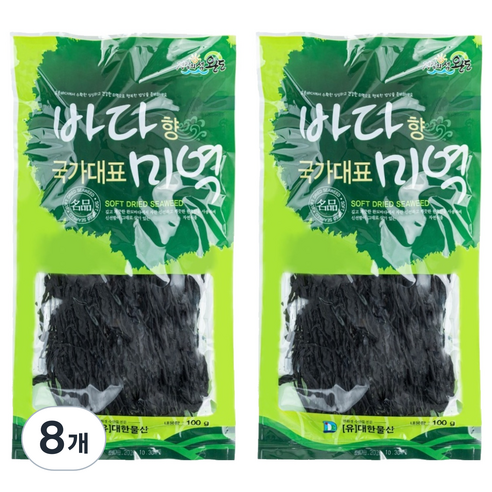 완도건강해 완도산 건미역, 100g, 8개