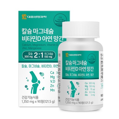 칼슘 마그네슘 비타민D 아연 망간 90정, 1개, 90정
