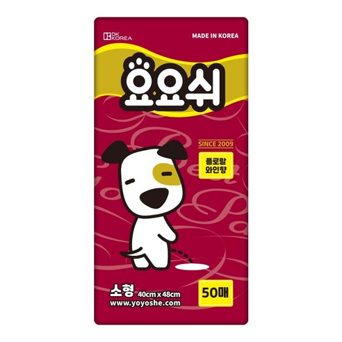 요요쉬 강아지 배변패드 플로랄와인향