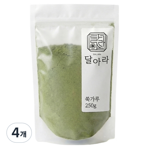 달아라 국내산 쑥가루, 250g, 4개