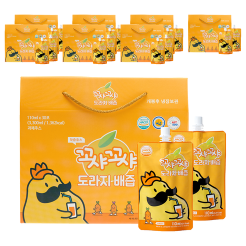 꼬샤꼬샤 도라지 배즙 스파우트형, 110ml, 240개