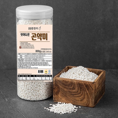 씻어나온 곤약미 통, 800g, 1개입, 1개