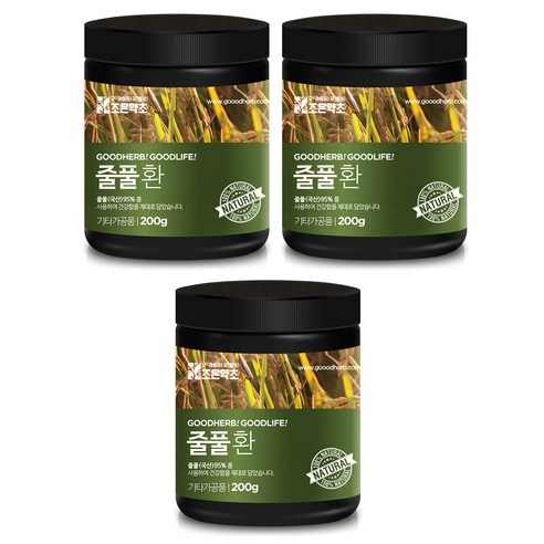 조은약초 줄풀환, 3개, 200g