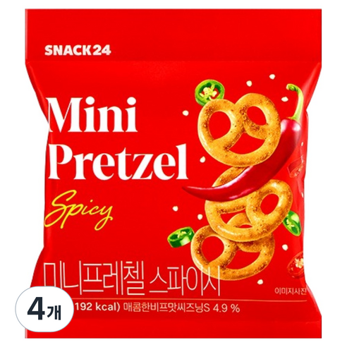 스낵24 미니프레첼 스파이시맛