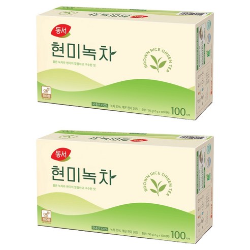 동서 현미녹차 티백