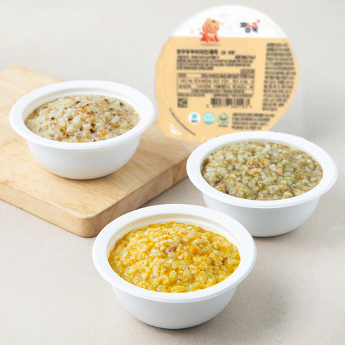 짱죽 이유식 중기 한우죽2 200g x 4종 세트 9개월부터