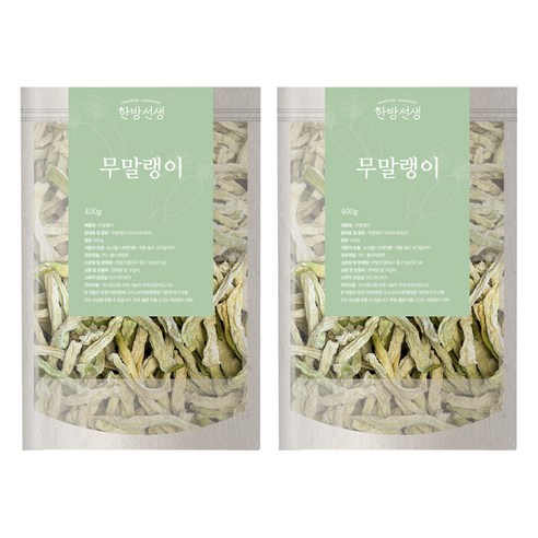 한방선생 국산 건 무말랭이, 2개, 400g