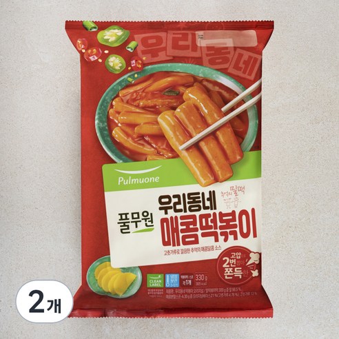 [로켓프레시] 풀무원 우리동네 매콤떡볶이 2인분