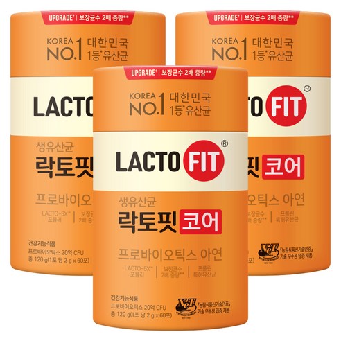 락토핏 정품 코어 유산균 60p
